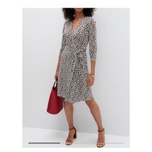 Banana Republic Factry NWT animal print wrap dress